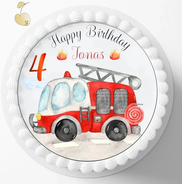 Set De Bougies D’anniversaire Thème Pompiers – 5 Pièces, Motifs Camion, Pompier, Borne Incendie – Pics à Gâteau Décoratifs Pour Enfant - 5
