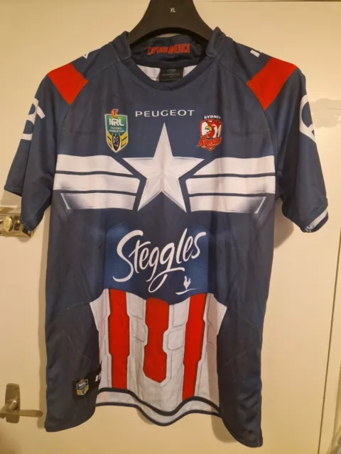 Sydney Roosters Captain America Rugby League Shirt 3XL