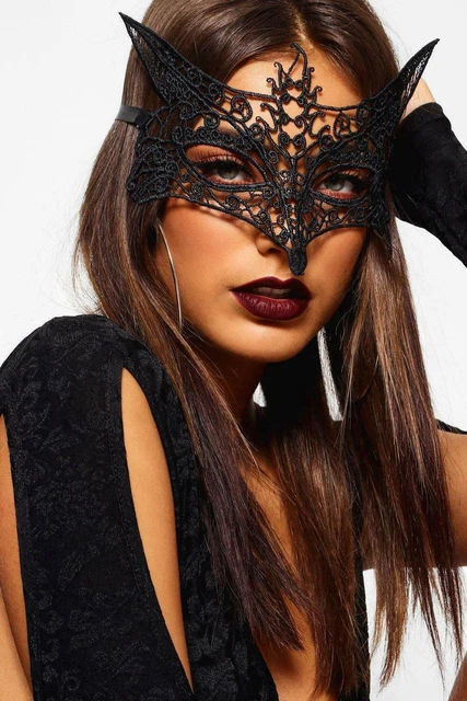 Masquerade Halloween Venetian Costume Masks & Eye Masks Lace Masquerade Eye  Mask - Gothic Black, Half Face Style For Halloween, Hen Parties & Fancy  Dress Gold Masquerade Mask
