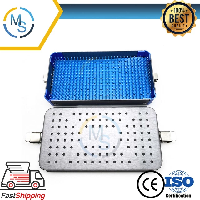 Aluminum alloy sterilization tray box Disinfection box for Surgical Instruments