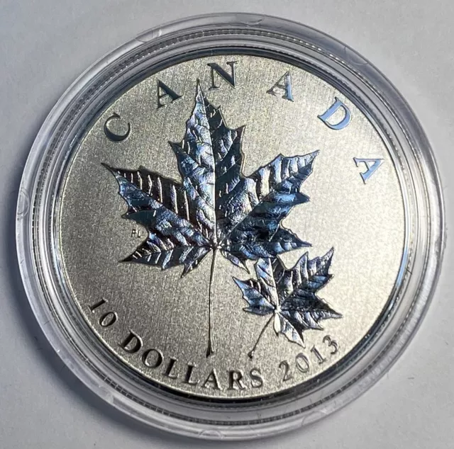 2013 Canada $10 Fine Silver Coin - Maple Leaf