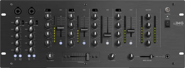 IMG Stage Line MPX-44/SW 6-Kanal-Stereo-DJ-Mischpult 170209