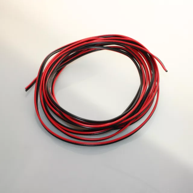 Red Black Loudspeaker Cable Home HiFi Car Stereo Speaker Wire 0.5mm 5 metre