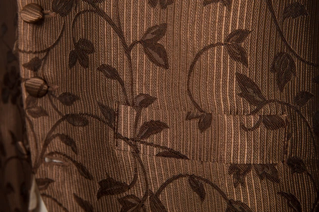 Cioccolato Mulinello Gilet Matrimonio Vestito Firmato Formale Uomo da Paggetto 5