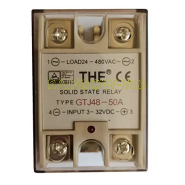 Single Phase Module Relay Solid State Relay GTJ48-50A 3-32VDC 24-480VAC