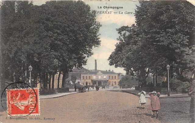 Cpa 51 Epernay La Gare