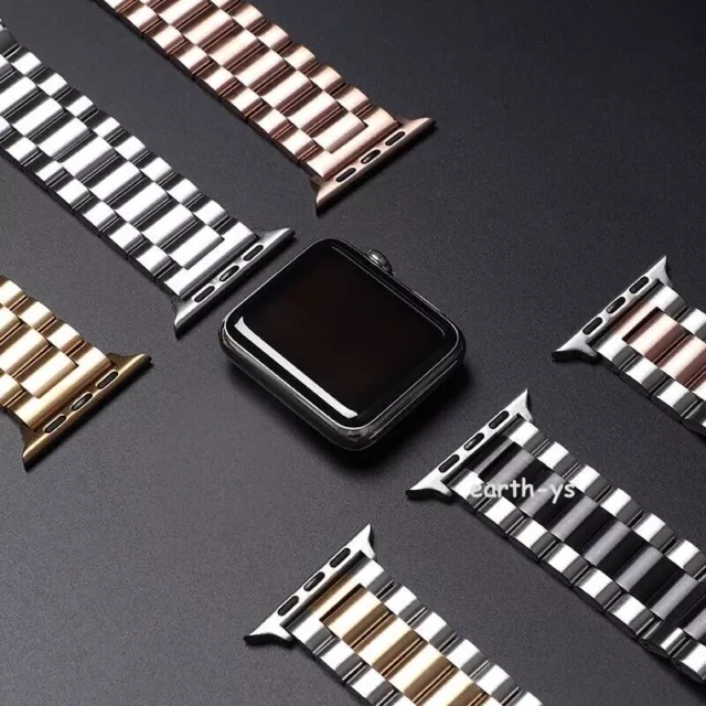 Metal Strap Stainless Steel Watch Band For Apple iWatch Ultra 9 8 7 SE 6 5 4 3 2 2