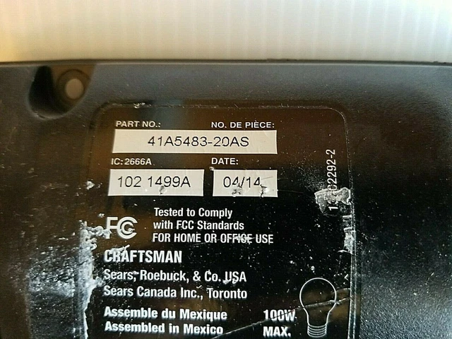 Chamberlain Liftmaster 41AS050R1 Circuit Board End Panel Purple Learn BOARD ONLY