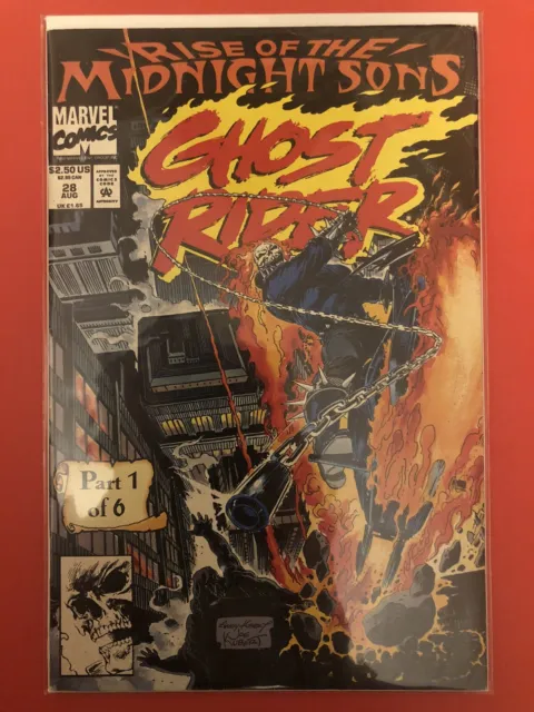 Ghost Rider #28 (Aug 1992, Marvel) First Midnight Sons Appearance 🔥🔑 Disney
