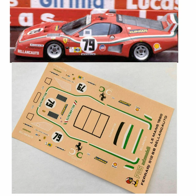 decals slot 1/43 TARGHE FERRARI MODENA PROVA 18 36 38 39 ECC