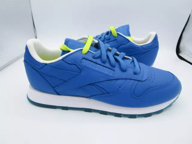 Reebok Classic Leather Face Womens 7 Blue Dramatic/Clarity/Wonder BD1326 Sneaker