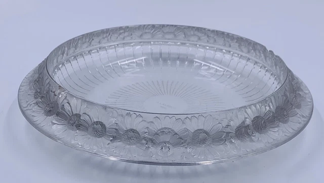 Coupe Verre moulé pressé Modèle MARGUERITE René LALIQUE (ECLATS PIECE DOCUMENT) 2