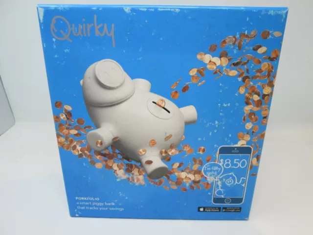 Quirky Porkfolio Smart Piggy Bank PPORK-WH01 814434017745