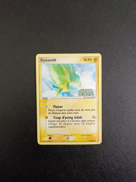 Carte Pokemon Dynavolt 52/100 Holo Reverse Ex Gardiens De Cristal