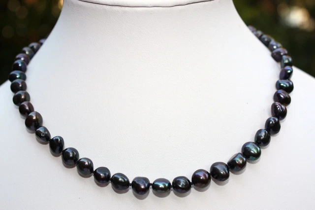 Collier De Perles D'eau Douce 45cm A24 - Vraies Perles, Bijou Classique Et élégant