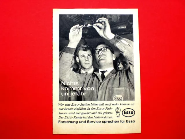1962 Werbung aus Zeitschrift  Tankstelle ESSO