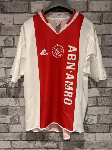 Men’s Ajax 2004/05 Home Football Shirt Jersey Size Large