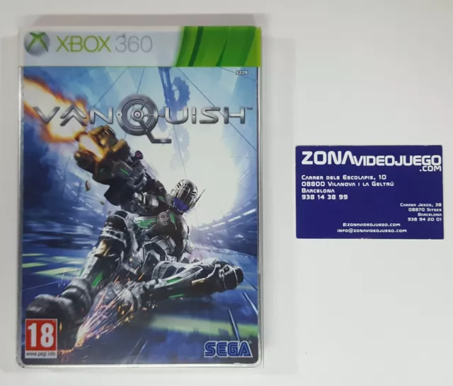 Steelbook (Caja Metálica) Vanquish, Xbox 360, No lleva juego.