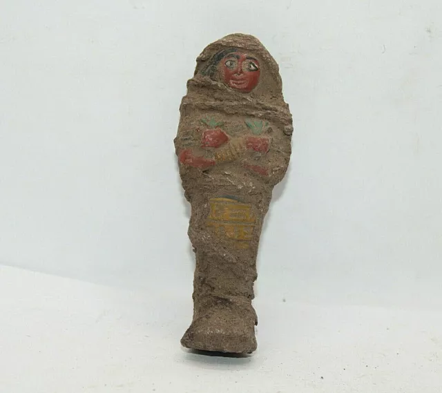 FARAÓNICO RARO ANTIGUO EGIPCIO ANTIGUO MOMIFICADO USHABTI Piedra Shabti