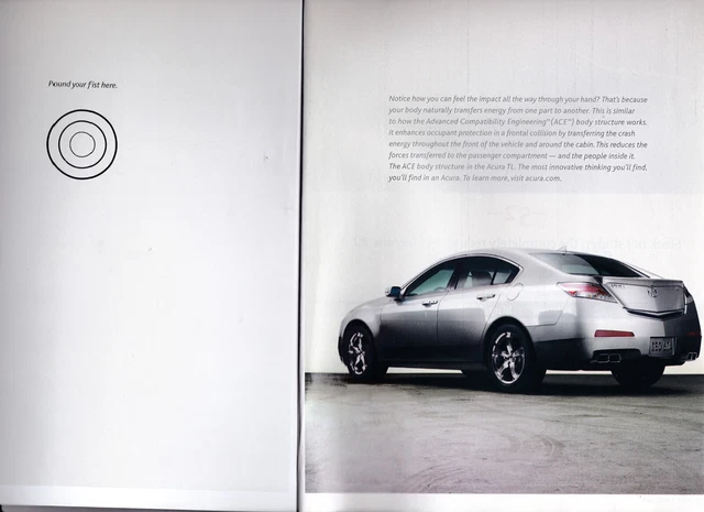 2010 Acura TL Sedan, 2-Page American Magazine Ad That Includes Cover