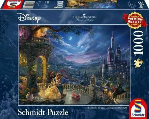 THOMAS KINKADE DISNEY Beauty And The Beast 1000 Piece Schmidt Jigsaw ...
