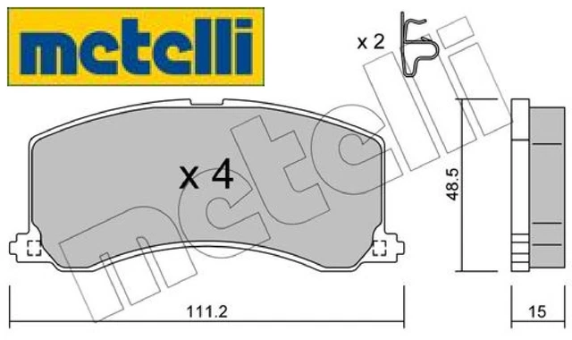 metelli 22-0248-0 Kit pastiglie freno per freno a disco Set pastiglie freno per Suzuki