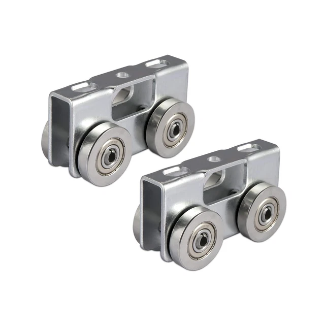 4 Wheel Light Duty Trolley, Super Silent Assembly Roller Trolly 2Pcs and Thre...
