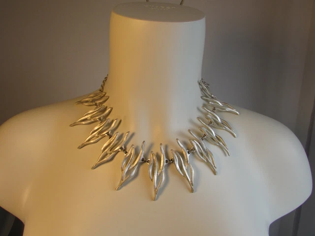 collier vintage dolce vita métal argenté