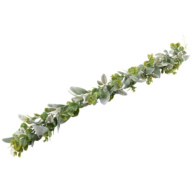 Agnelli Ear Garland Greenery e Eucalyptus Vine / 38 Pollici di Lunghezza/Fo L9G5