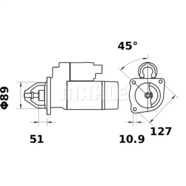 Starter MAHLE MS 18 Startanlage 2