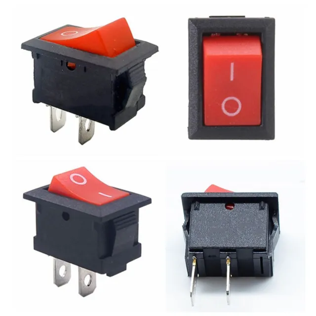 Mini interruttori SPST rossi pulsante interruttore interruttore interruttore interruttore on-off