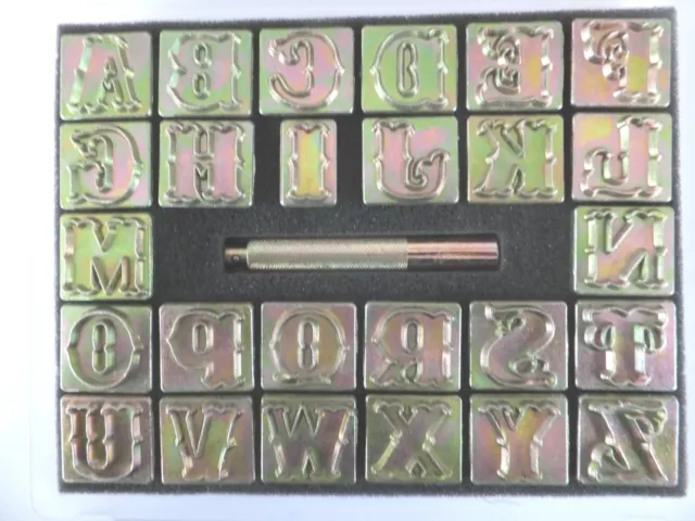 Alphabet [1" - 25 mm] Ivan/Midas Standard Leder Handwerk Prägung Stempel Set 2