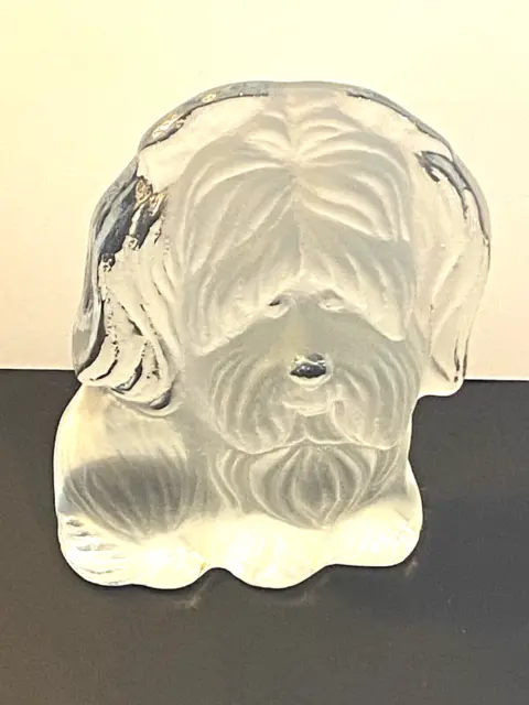 Viking Glass Yorkie Dog Figurine