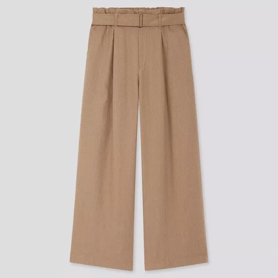 NWT Women Jersey Relaxed Pants UNIQLO U Collection Dark Brown XS #432842