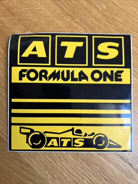 alter Aufkleber - ATS Formula 1 - Formel 1 - Rennsport - 80ziger