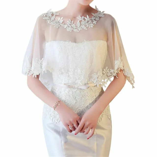 Summer Party Bridal Evening Dress Shawl Elegant Lace Shawl Wedding Cape