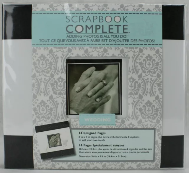 Tapestry by C.R. Gibson Complete Scrapbook Album 12x12 Wedding Pre-designed  Pgs
