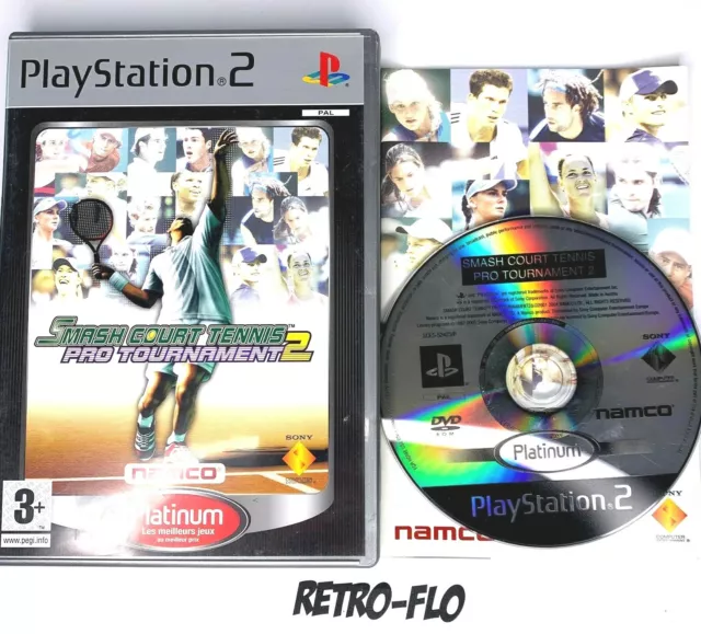 Smash Court Tennis pro Tournament 2 - Game sony PLAYSTATION 2 PS2 - Complete -