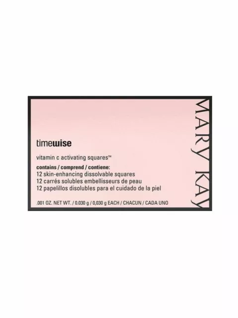 Mary Kay TimeWise Vitamin C Activating Squares ~ 12 Skin-Enhance Dissolvable Sqs