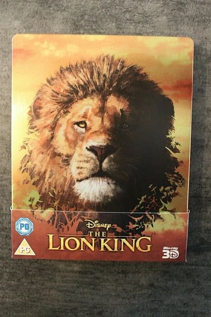 Blu ray steelbook 3D LE ROI LION  titre sur la tranche Pas de VF sur BR. ZAVVI