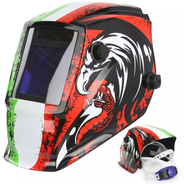 Maschera casco saldatura autoscurante per SMAW MIG TIG GATW SAW PAC PAW