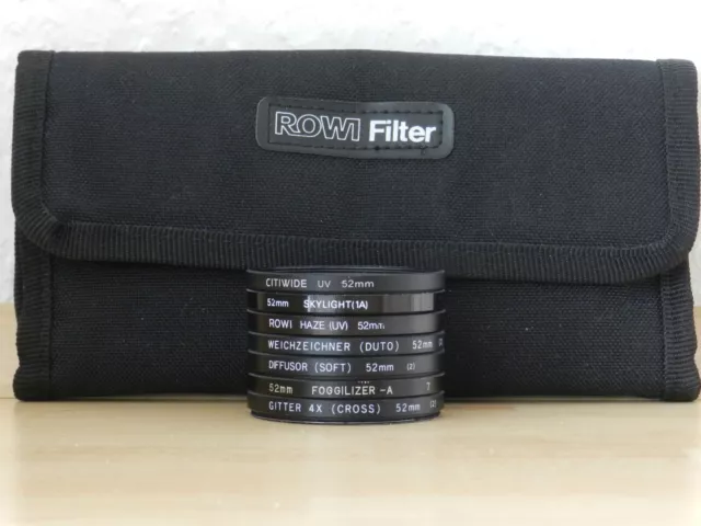 Rowi u.a. 52mm Filterset mit Filtertasche siehe Beschreibung