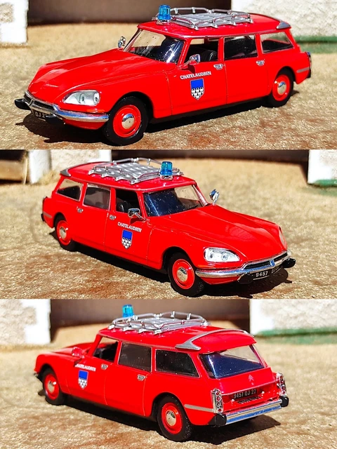 1/43 NOREV Citroën ID 19 Ambulance 1975 Pompiers CHATELAUDREN Collection   No DS
