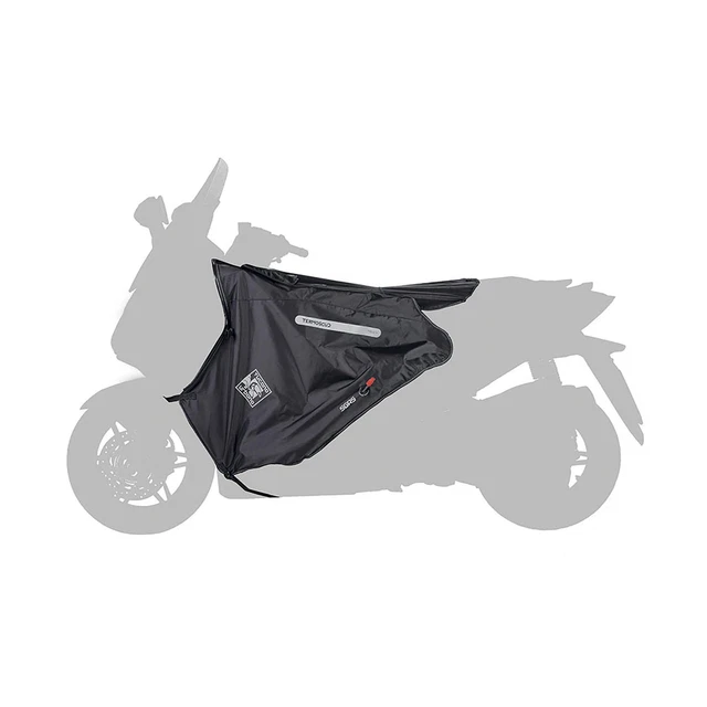 Couvre-jambes Universel Pour Scooter Et Maxiscooter - Imperméable, Thermosoudé, Rembourré - Se Plie En Sac - Taille Unique Noir