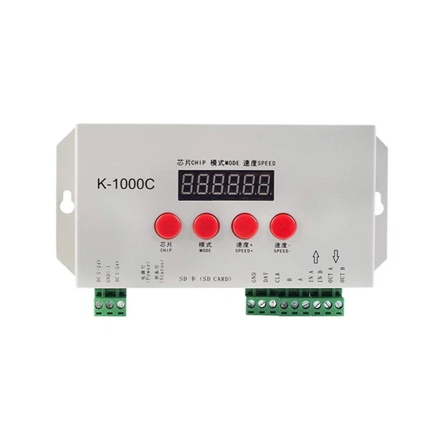 LED STRIP LIGHT Controller K1000C Programmable for WS2812B WS2811 ...