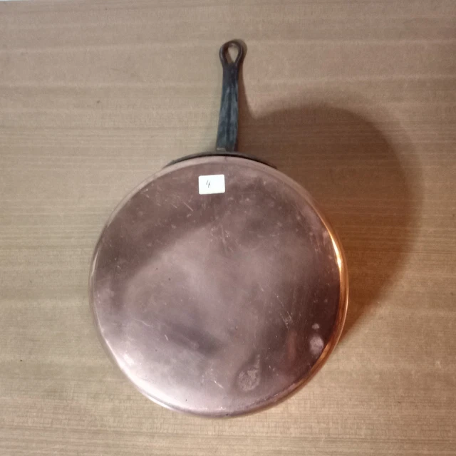 15⚜️ Ancienne Sauteuse Casserole à Sauce Bruleur En Cuivre Vesta Vintage