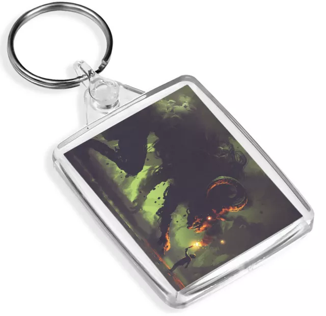 Spooky Demon Keyring Horror Monster Fantasy Cool Devil Gamer Keyring Gift #14036