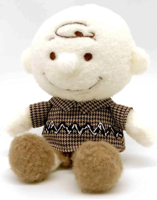 PEANUTS CHOCO CHECK Charlie Brown S size Plush Toy Snoopy Nakajima Co