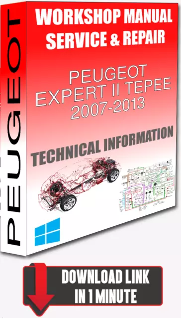 Service Workshop Manual & Repair PEUGEOT EXPERT II TEPEE  2006-2013