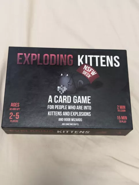 Exploding Kittens NSFW Deck Edition Strategic Russian Roulette Card Game